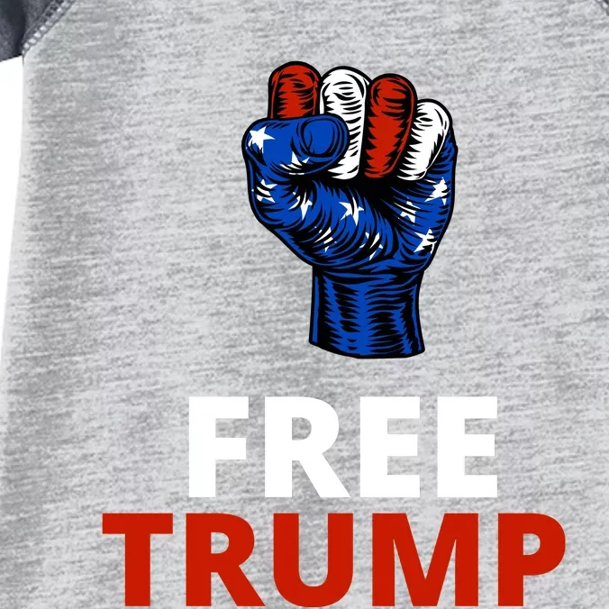 Free Donald Trump Free Trump Republican Support Infant Baby Jersey Bodysuit