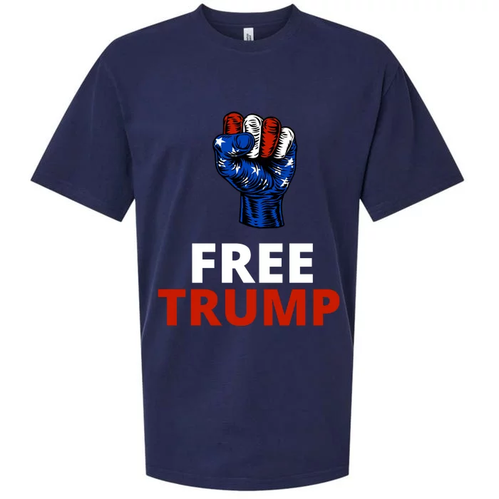 Free Donald Trump Free Trump Republican Support Sueded Cloud Jersey T-Shirt