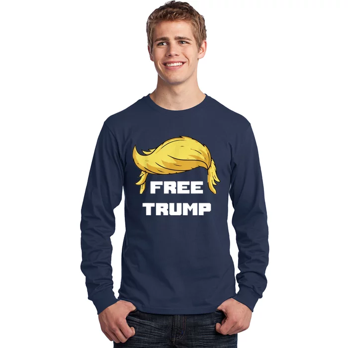 Free Donald Trump Republican Support Long Sleeve Shirt