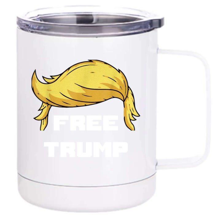 Free Donald Trump Republican Support Front & Back 12oz Stainless Steel Tumbler Cup