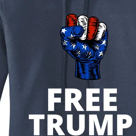 Free Donald Trump Free Trump Republican Support Women's Pullover Hoodie