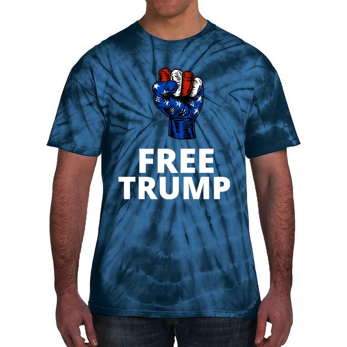 Free Donald Trump Free Trump Republican Support Tie-Dye T-Shirt