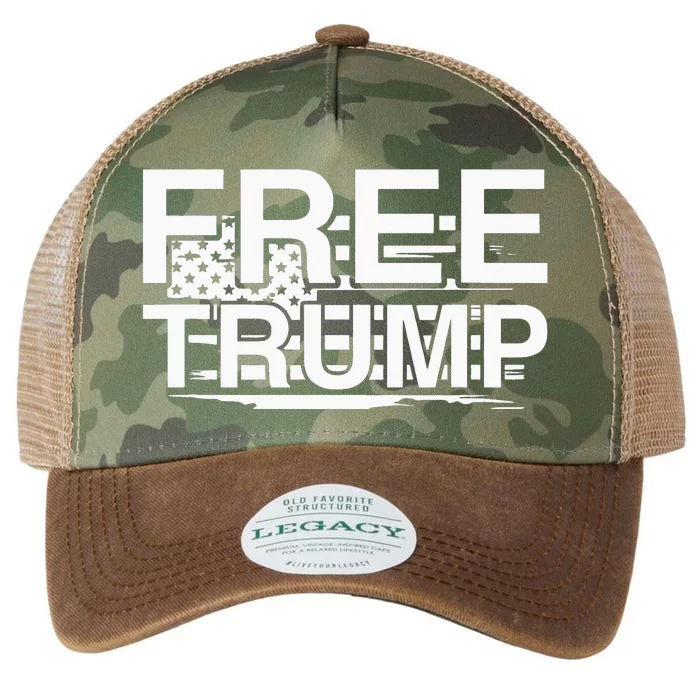 Free Donald Trump Legacy Tie Dye Trucker Hat