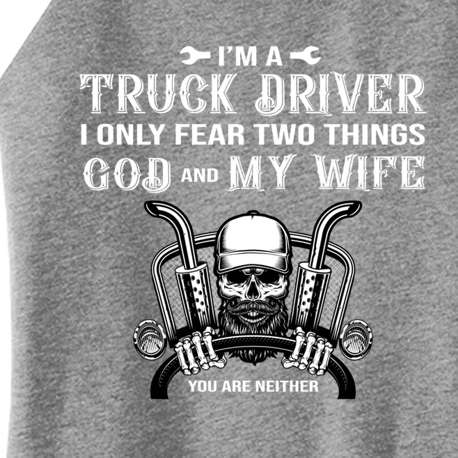 Funny Diesel Trucker Big Rig Semifunny Gifttrailer Truck Driver Gift Women’s Perfect Tri Rocker Tank