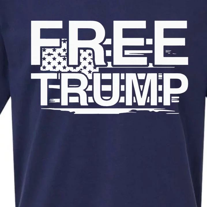 Free Donald Trump Funny Republican Sueded Cloud Jersey T-Shirt