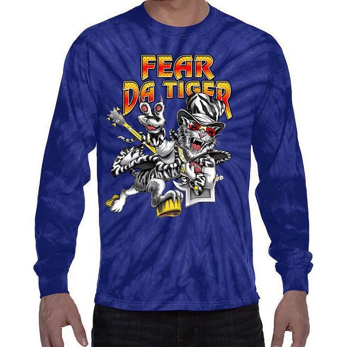 Fear Da Tiger Who Dey Cincinnati Cincy Fan Tie-Dye Long Sleeve Shirt