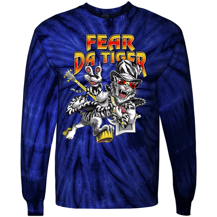 Fear Da Tiger Who Dey Cincinnati Cincy Fan Tie-Dye Long Sleeve Shirt