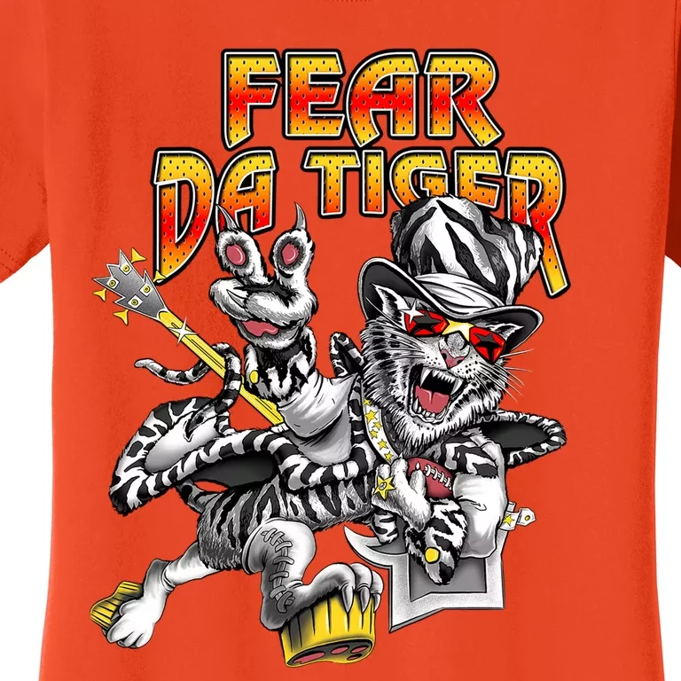 Fear Da Tiger Who Dey Cincinnati Cincy Fan Women's T-Shirt