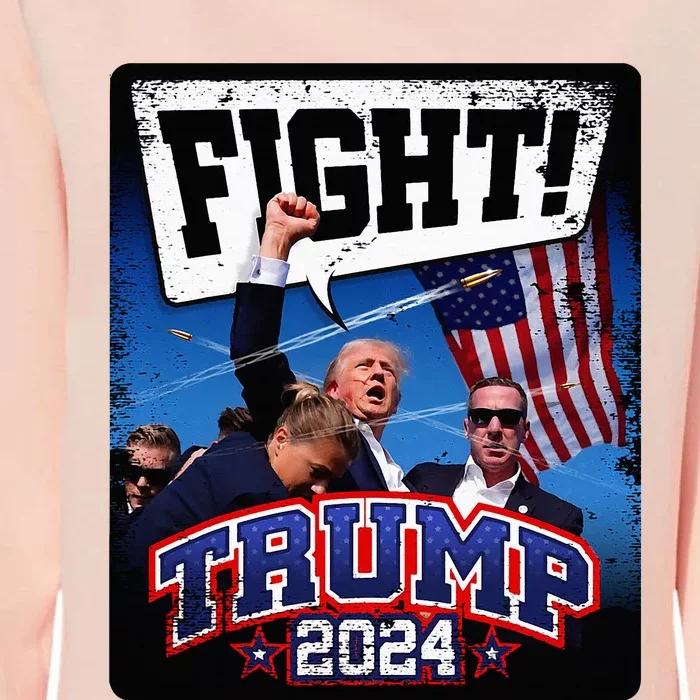 Fight! Donald Trump 2024 Supporters Political Product Womens California Wash Sweatshirt