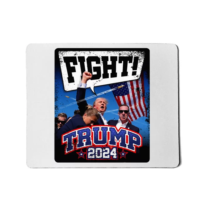 Fight! Donald Trump 2024 Supporters Political Product Mousepad