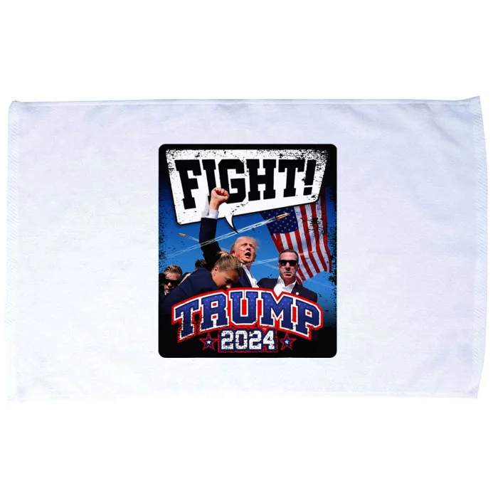 Fight! Donald Trump 2024 Supporters Political Product Microfiber Hand Towel