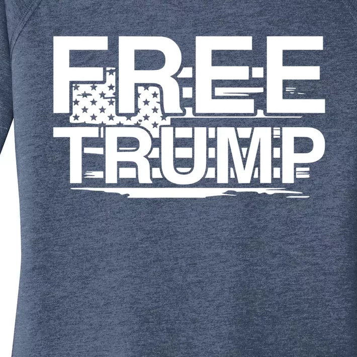 Free Donald Trump Supporters Pro Trump Republican Women's Perfect Tri Tunic Long Sleeve Shirt