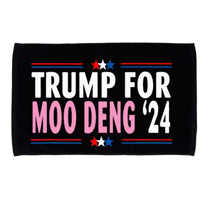 Funny Donald Trump For Moo Deng Microfiber Hand Towel