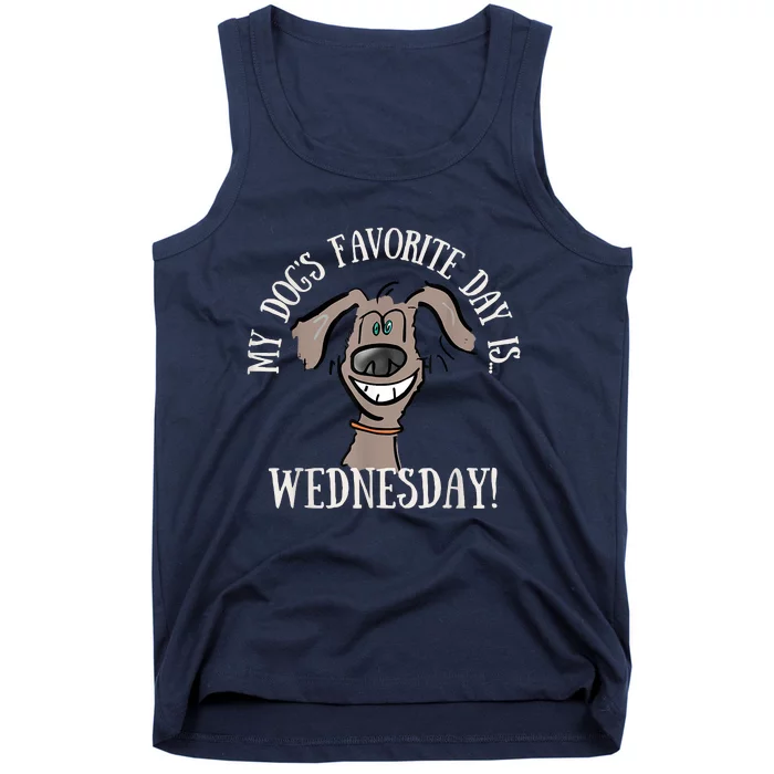 Fathers Day Tee My Dogs Favorite Day Is Wednesday HUMP DAY Tank Top