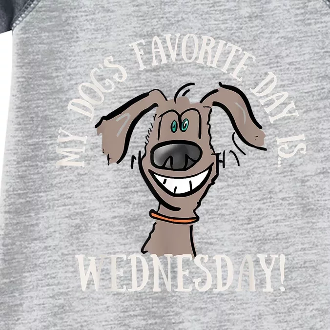 Fathers Day Tee My Dogs Favorite Day Is Wednesday HUMP DAY Infant Baby Jersey Bodysuit