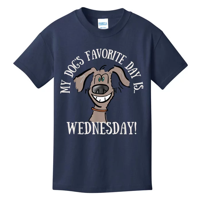 Fathers Day Tee My Dogs Favorite Day Is Wednesday HUMP DAY Kids T-Shirt