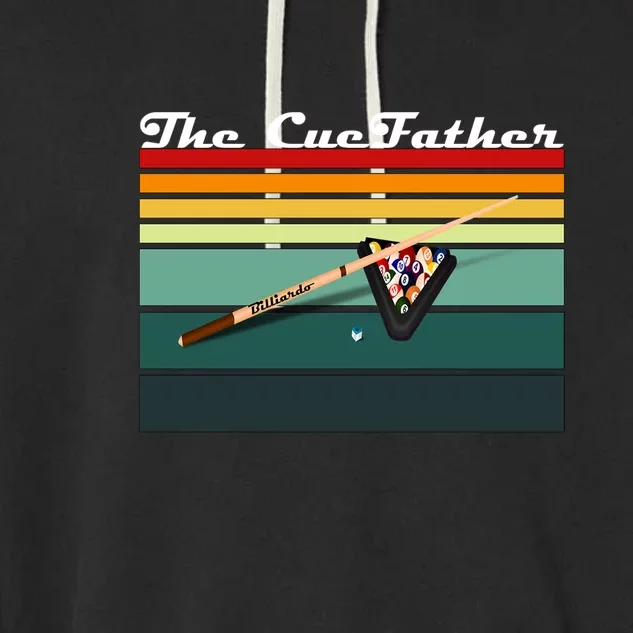 Father's Day The Cue Father Fantasy Billiards Funny Pool Billiards Gift For Dad Garment-Dyed Fleece Hoodie