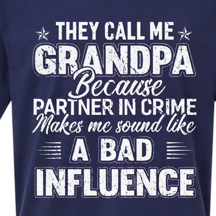 Fathers Day They Call Me Grandpa Grandfather Gift Sueded Cloud Jersey T-Shirt