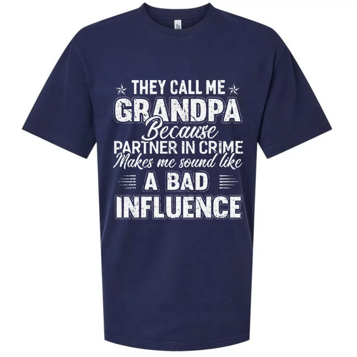 Fathers Day They Call Me Grandpa Grandfather Gift Sueded Cloud Jersey T-Shirt