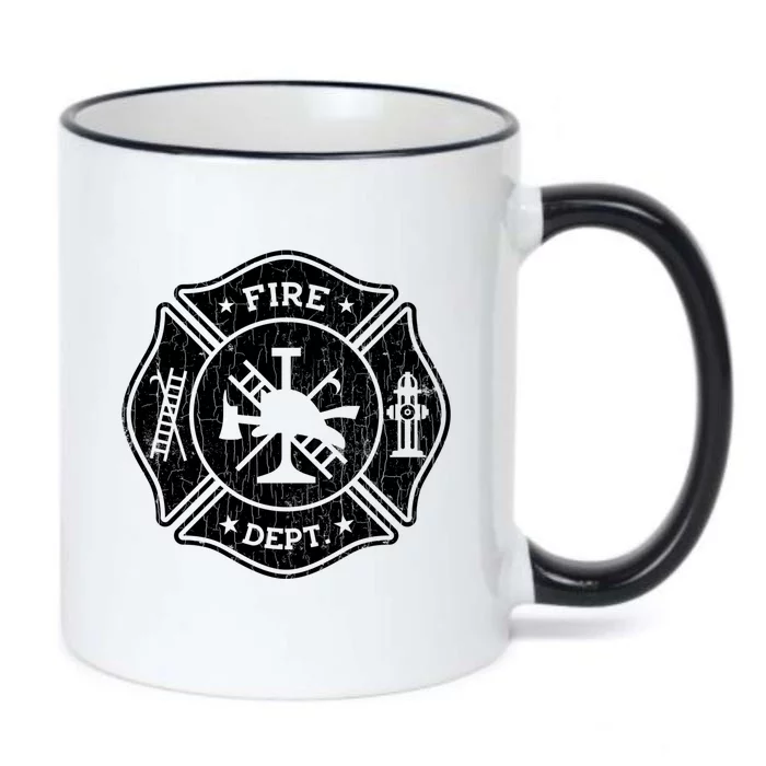 Fire Departt Trucks Funny Fire Firefighters Graphic Gift Black Color Changing Mug