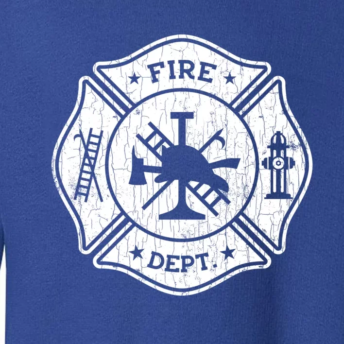 Fire Departt Trucks Funny Fire Firefighters Graphic Gift Toddler Sweatshirt