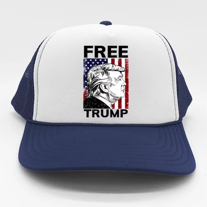 Free Donald Trump Republican Support Trucker Hat