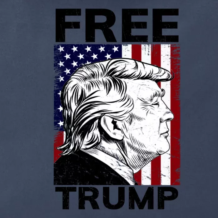 Free Donald Trump Republican Support Zip Tote Bag