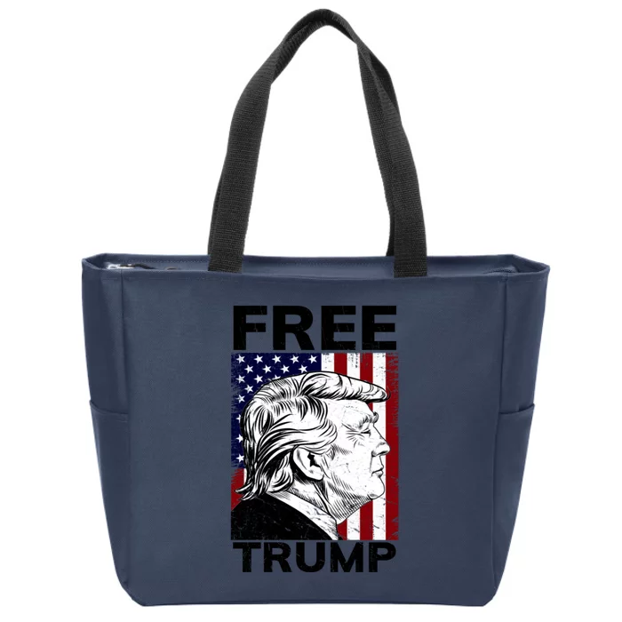 Free Donald Trump Republican Support Zip Tote Bag