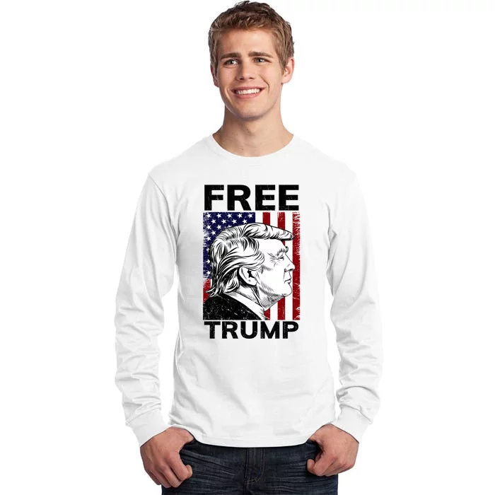 Free Donald Trump Republican Support Tall Long Sleeve T-Shirt