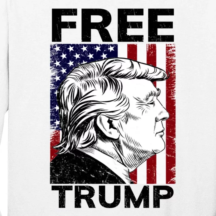 Free Donald Trump Republican Support Tall Long Sleeve T-Shirt