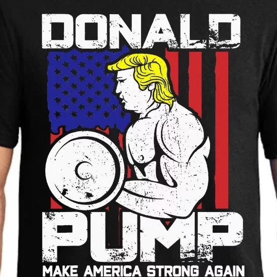 Funny Donald Trump Weight Lifting Workout Gym Pajama Set