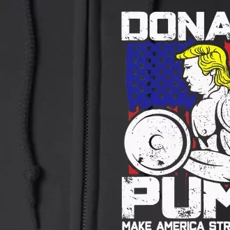 Funny Donald Trump Weight Lifting Workout Gym Full Zip Hoodie