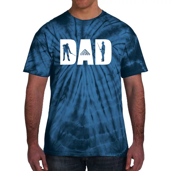 Funny Dad The Pool Shark Billiards Pool Player Gift Fathers Day Tie-Dye T-Shirt