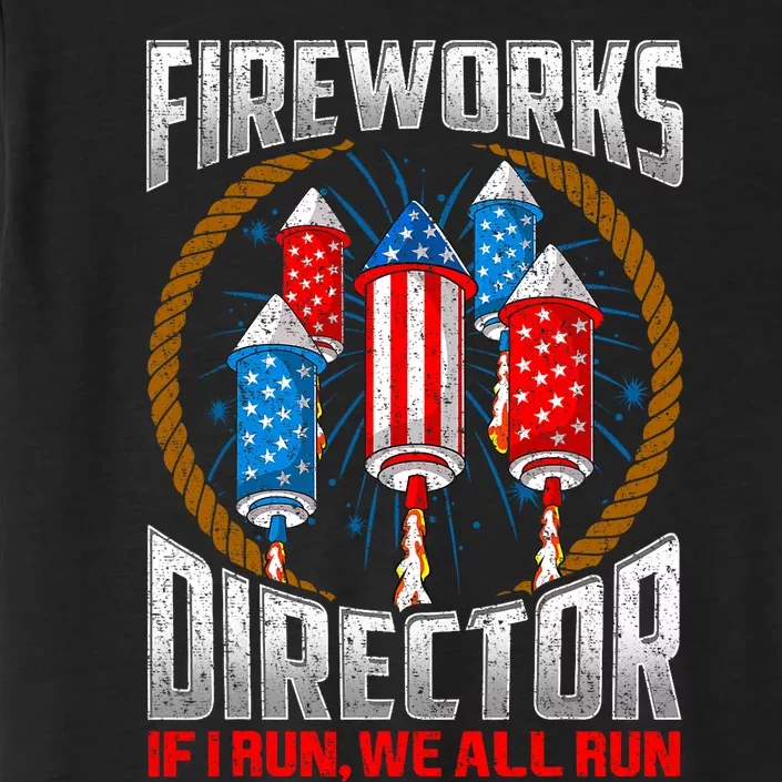 Firework Director Technician I Run You Run 4th Of July ChromaSoft Performance T-Shirt