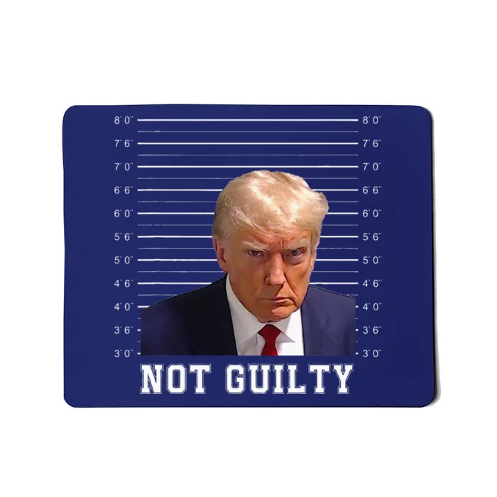 Free Donald Trump Mug Shot Republican President MAGA 2024 Mousepad