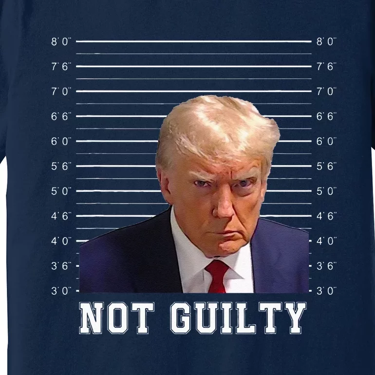 Free Donald Trump Mug Shot Republican President MAGA 2024 Premium T-Shirt