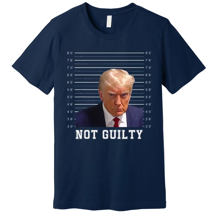 Free Donald Trump Mug Shot Republican President MAGA 2024 Premium T-Shirt