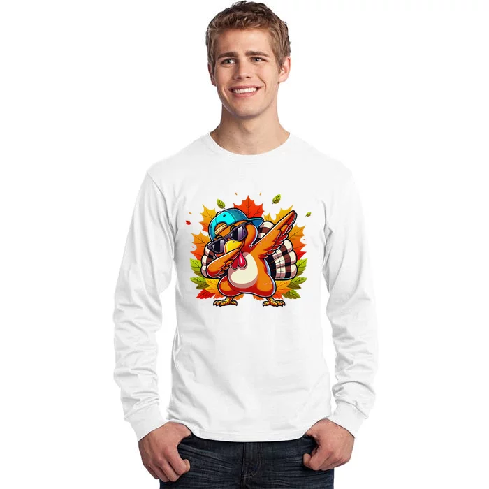 Funny Dancing Turkey Groove Thanksgiving Holiday Tall Long Sleeve T-Shirt