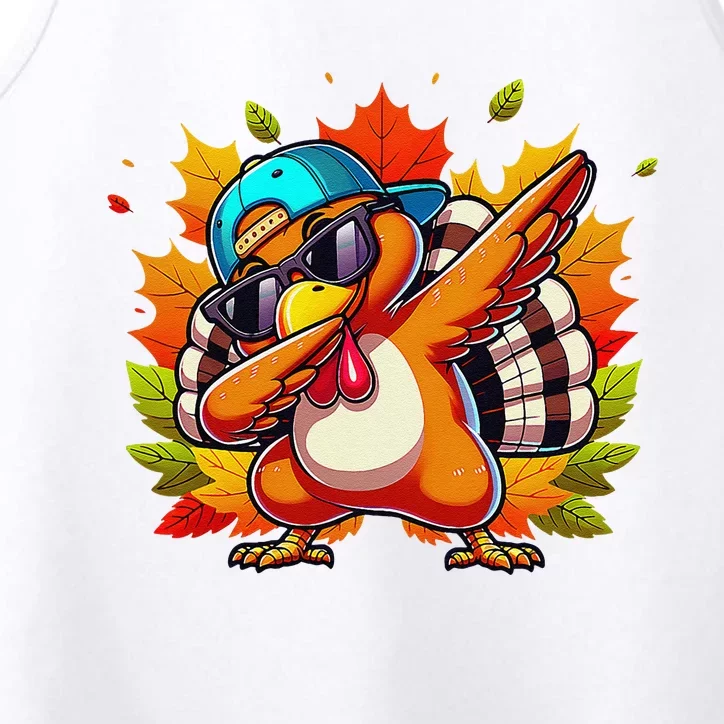 Funny Dancing Turkey Groove Thanksgiving Holiday Performance Tank