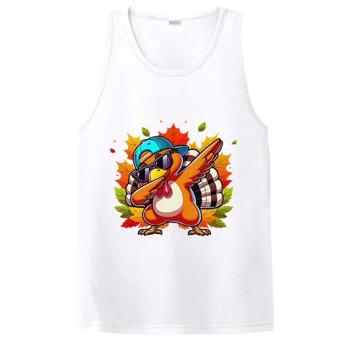 Funny Dancing Turkey Groove Thanksgiving Holiday Performance Tank