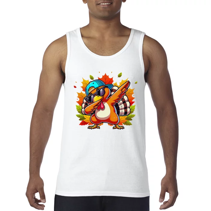 Funny Dancing Turkey Groove Thanksgiving Holiday Tank Top