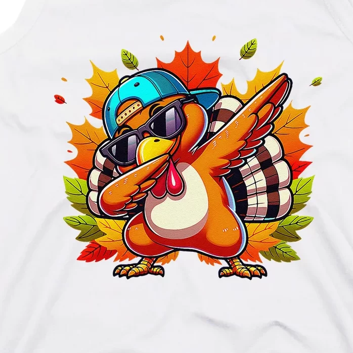 Funny Dancing Turkey Groove Thanksgiving Holiday Tank Top