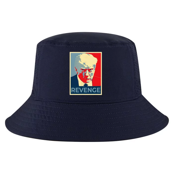 Free Donald Trump Mug Shot Republican Revenge MAGA 2024 Cool Comfort Performance Bucket Hat