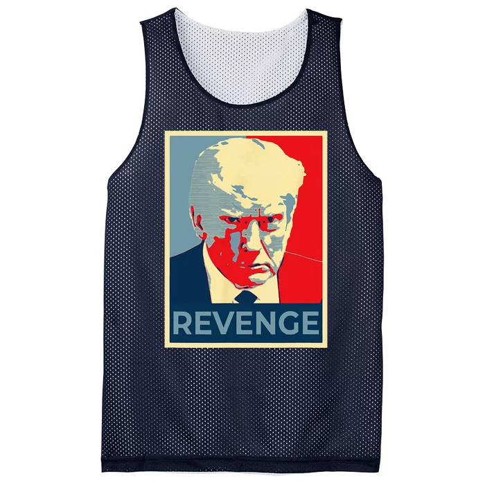 Free Donald Trump Mug Shot Republican Revenge MAGA 2024 Mesh Reversible Basketball Jersey Tank