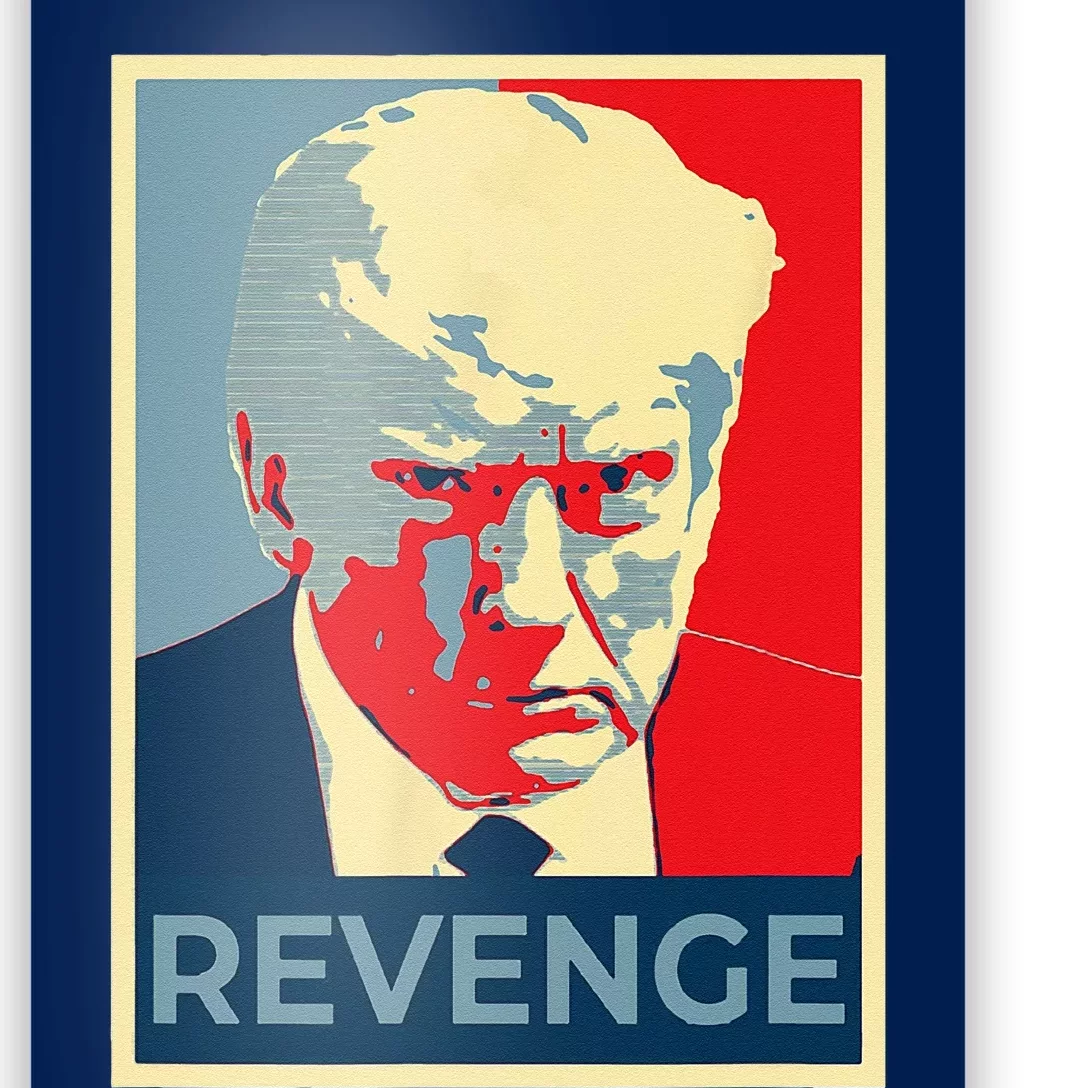 Free Donald Trump Mug Shot Republican Revenge MAGA 2024 Poster