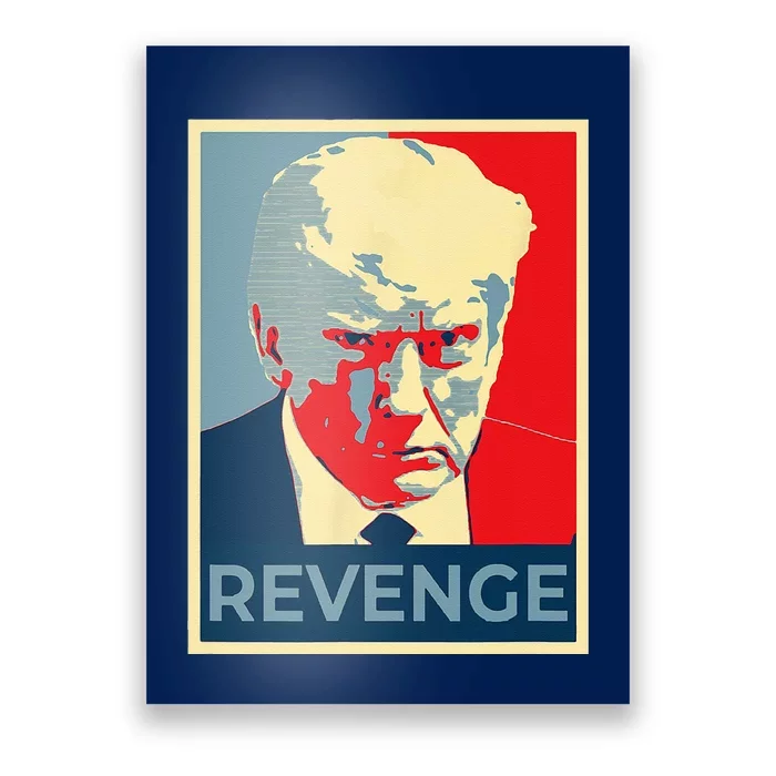 Free Donald Trump Mug Shot Republican Revenge MAGA 2024 Poster