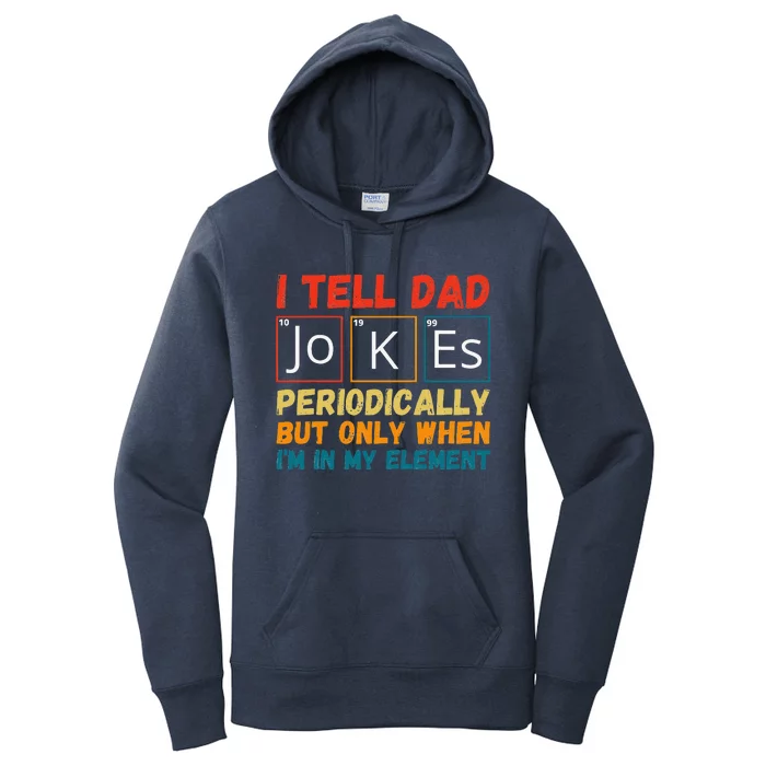 Fathers Day Tee From Wife I Tell Dad Jokes Periodically Women's Pullover Hoodie