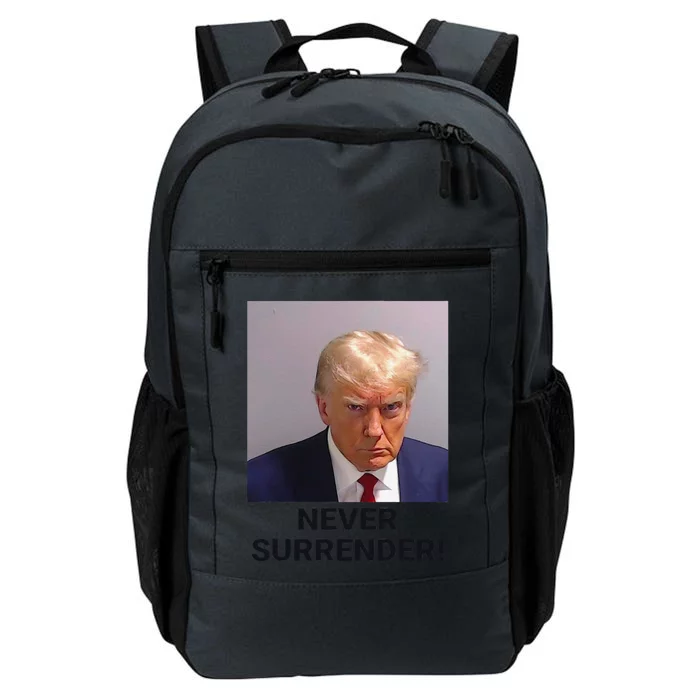 Funny Donald Trump Never Surrender Daily Commute Backpack