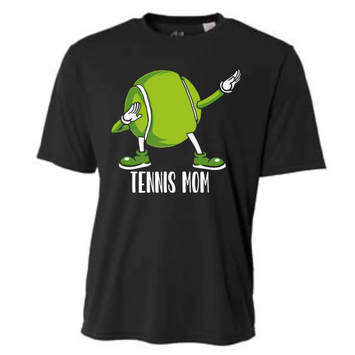 Funny Dabbing Tennis Ball For Mom Meaningful Gift Cooling Performance Crew T-Shirt