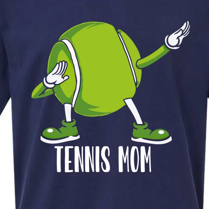 Funny Dabbing Tennis Ball For Mom Meaningful Gift Sueded Cloud Jersey T-Shirt